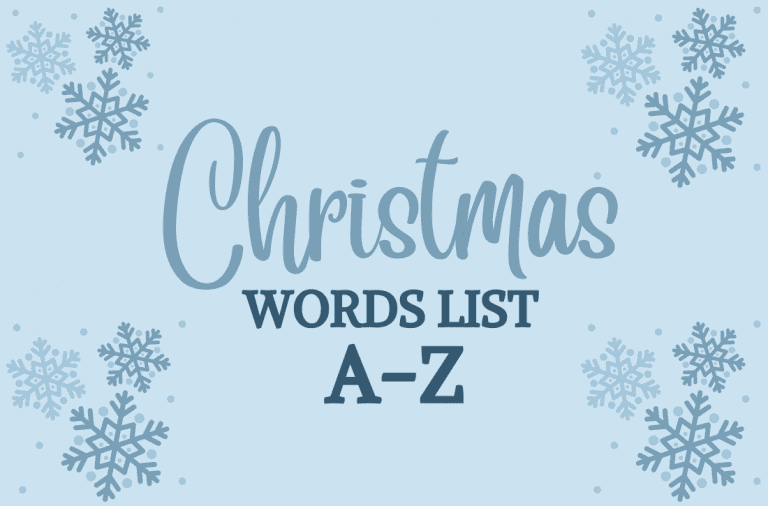 A to Z of Christmas Words