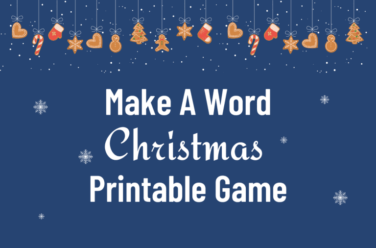 christmas make a word template