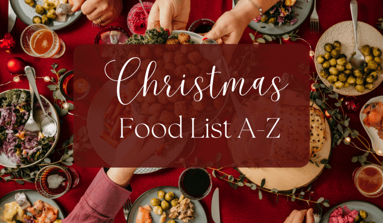 Christmas Foods List A-Z