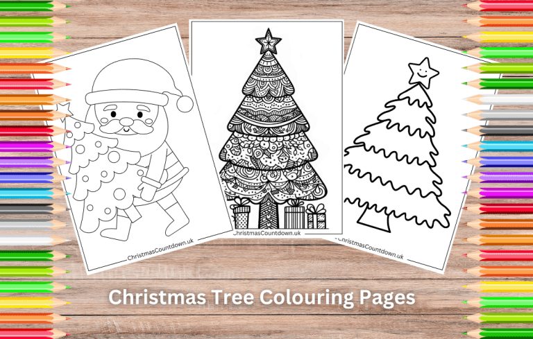 Christmas Tree Colouring Pages