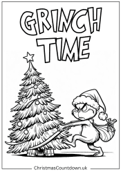 30+ Grinch Colouring Pages - Free &amp; Printable