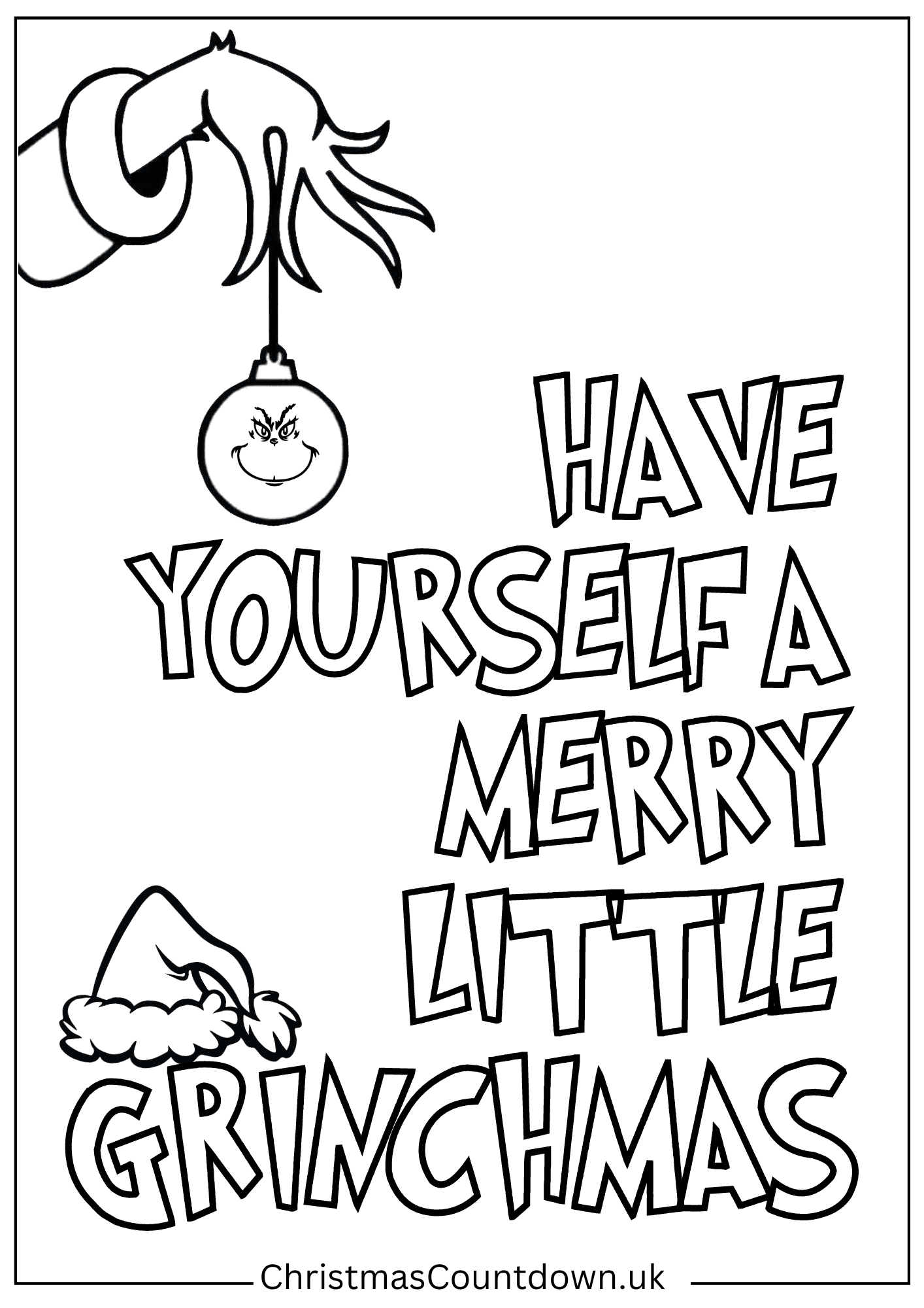 30+ Grinch Colouring Pages - Free & Printable