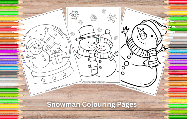 Snowman Colouring Pages